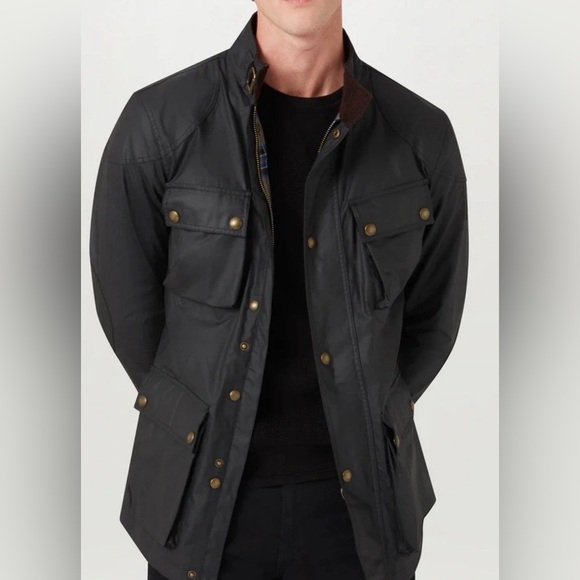 Belstaff Black Military Field Jacket - Picture 4 of 11